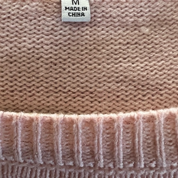 Ugly Christmas Santa Sweater in Pink Size M - Picture 4 of 6